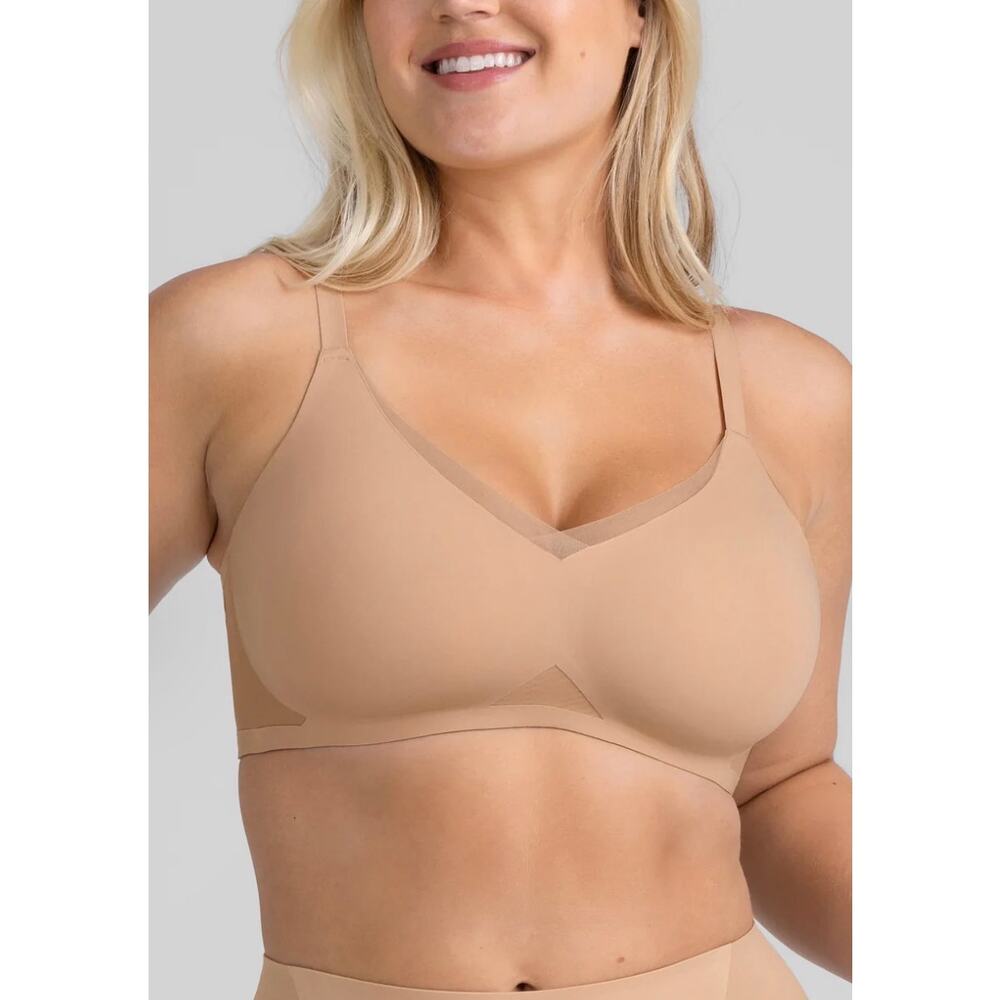 Honeylove LiftWear CrossOver Bra Size 2X in Sand